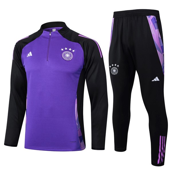 Sudadera De Training Alemania 2024/25 Purpura Negro 3